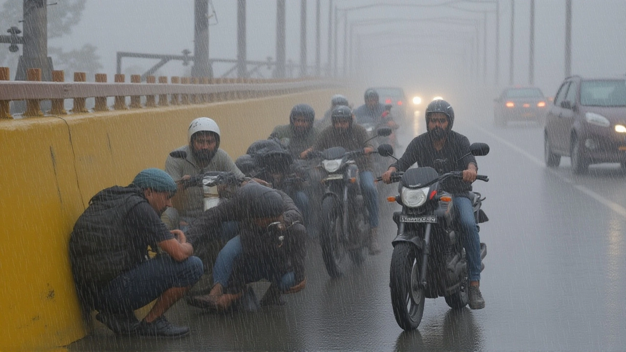 भारत मौसम विज्ञान विभाग ने उत्तर प्रदेश में 40‑50 किमी/घंटा तेज हवाओं के साथ भारी बारिश की चेतावनी जारी की